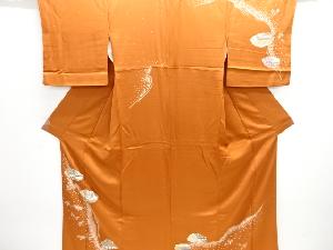 草花模様刺繍訪問着